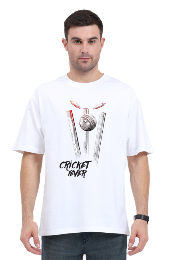 Cricket Fan Oversized Printed T-Shirt – Show Your Passion.